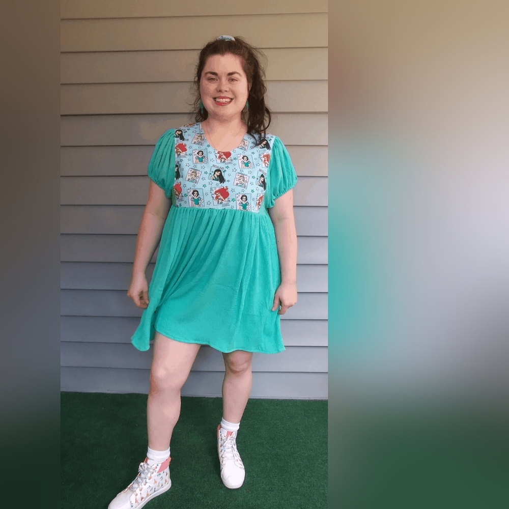 Teal Disney Princess dress from small shop (size XL-XXL)